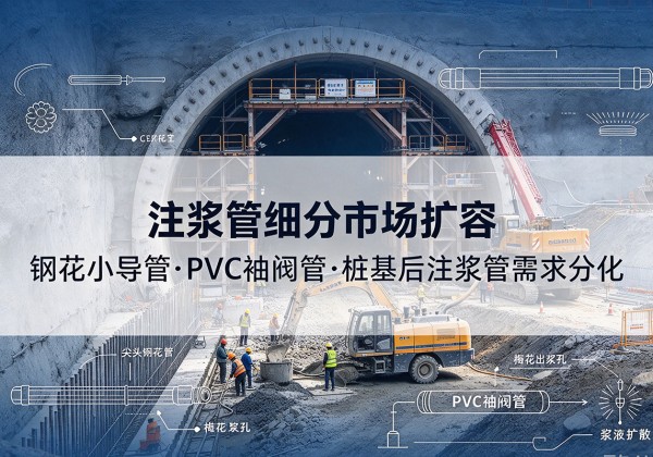 宁南注浆管细分市场扩容，隧道钢花小导管、PVC 袖阀管、桩基后注浆管需求分化